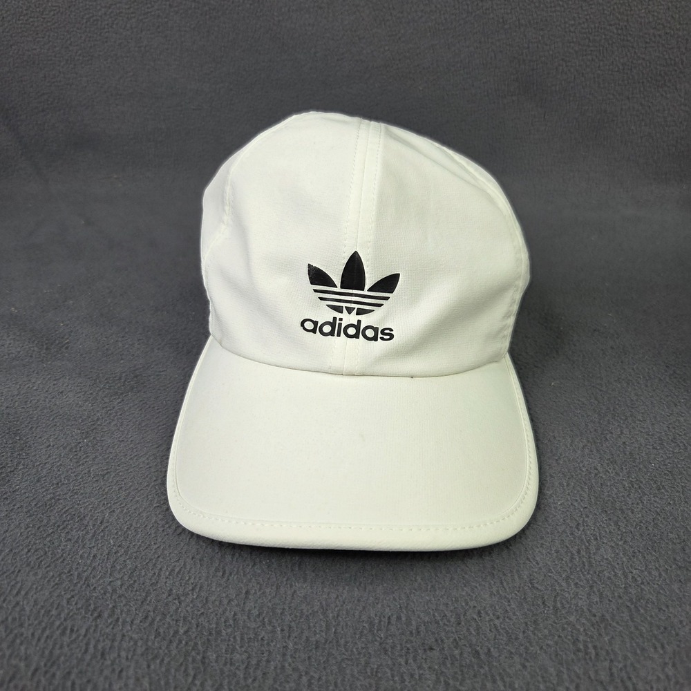 Adidas Womens Originals Trainer II Strapback Hat Cap White FEATHER LITE DRI FIT